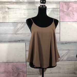 Cy USA Brown spaghetti strap swing top size Medium
